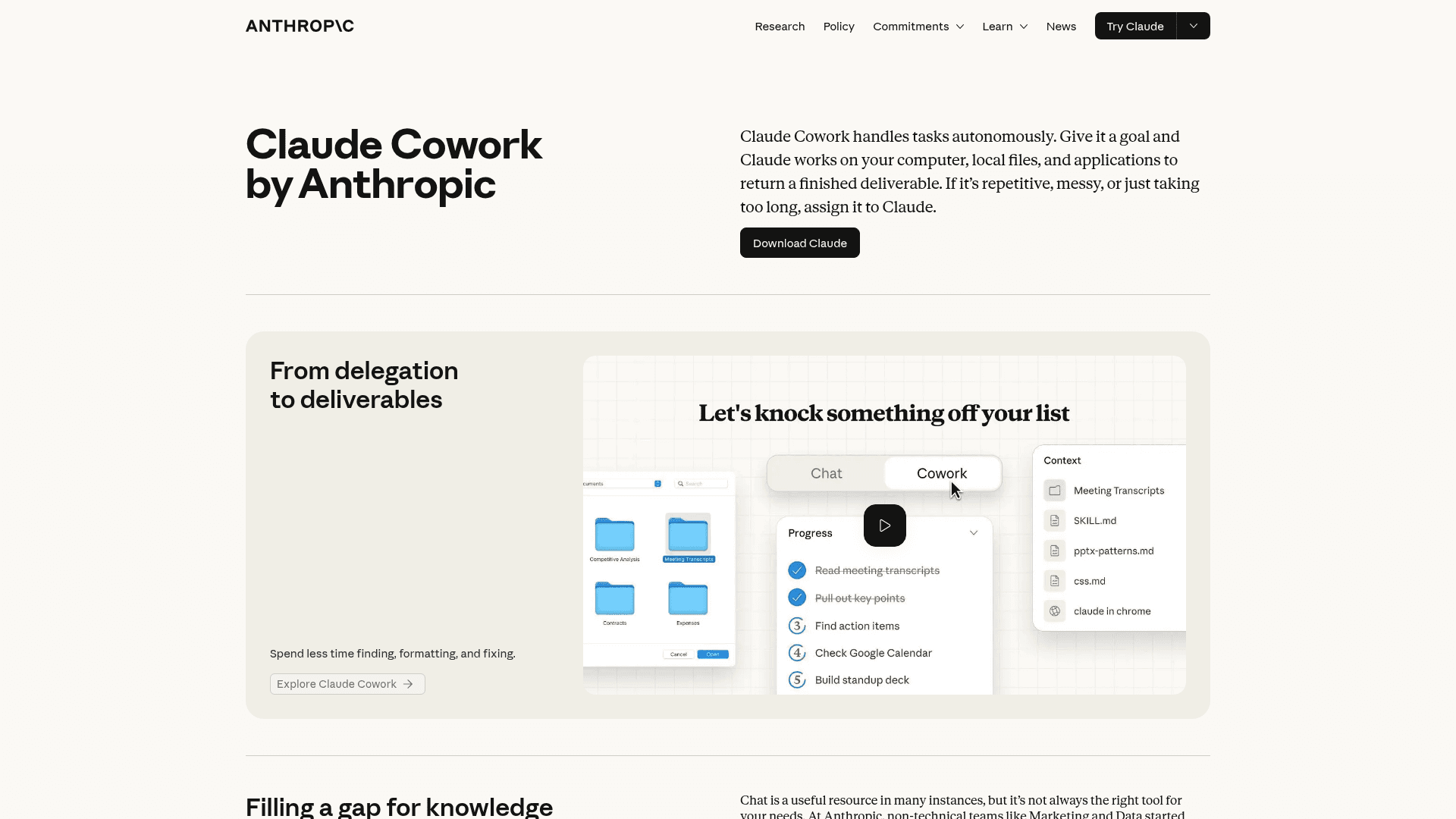 Claude Cowork screenshot